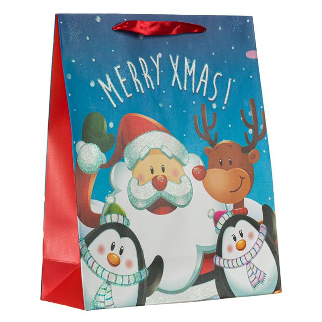 Τσάντα Δώρου Χριστουγεννιάτικη 3D 26x32x12 cm