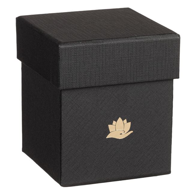 Κουτί Διακοσμητικό Μαύρο με Κόκκινο Τριαντάφυλλο 9x9x10.5 cm