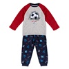 Πυτζάμες Χειμερινές για Αγόρι Fleece Μπλε Κόκκινο Football