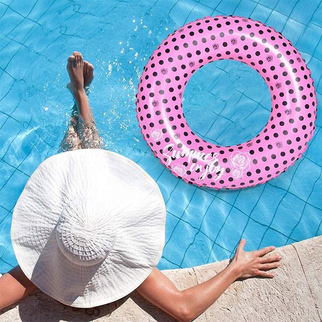 Κουλούρα Κολύμβησης Fancy Ροζ Πουά Summer Enjoy 90 cm