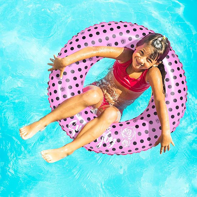 Κουλούρα Κολύμβησης Fancy Ροζ Πουά Summer Enjoy 90 cm