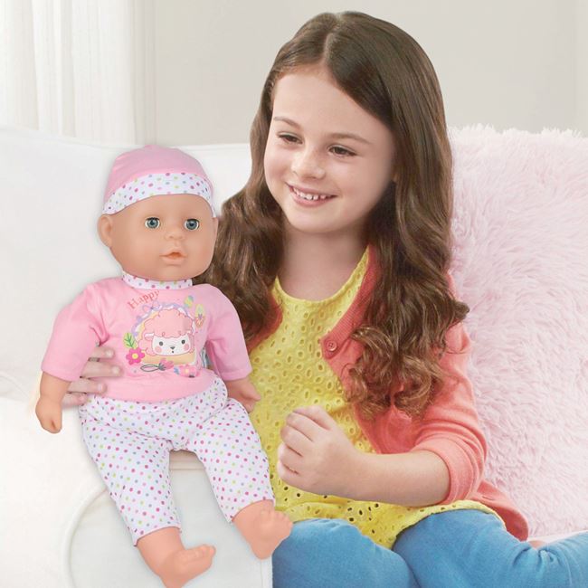 Κούκλα Μωρό "Θέλω την Πιπίλα μου" με Ήχο 38 cm