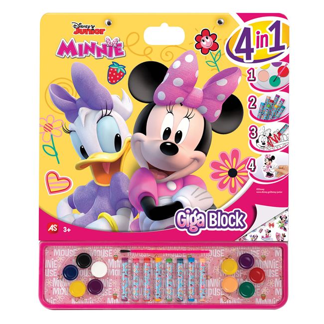 Giga Block Σετ Ζωγραφικής Disney Minnie 4Σε1 - AS
