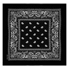 Μπαντάνα Μαντήλι Βαμβακερό Μαύρο Λαχούρια 54x54cm
