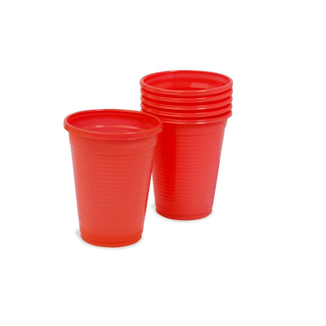 Ποτήρια Πλαστικά Κόκκινα 200 ml - 45 τμχ.