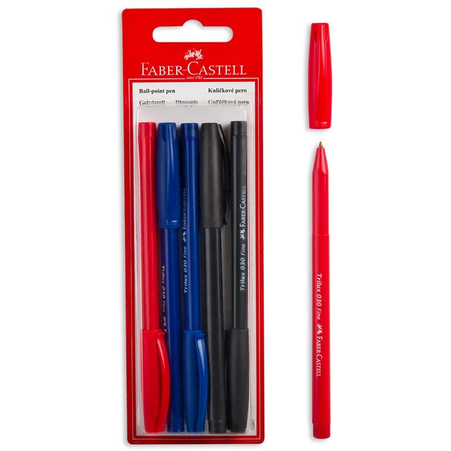 Στυλό FABER-CASTELL (5 χρώματα) - 5 τμχ.