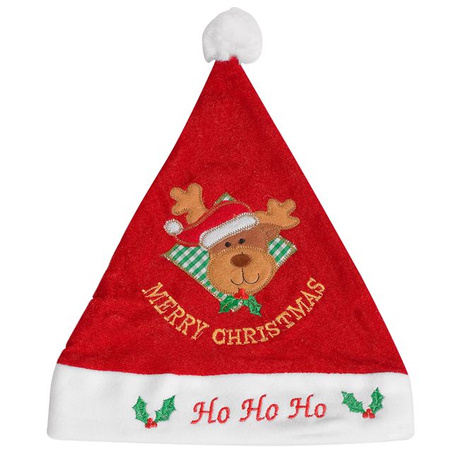 Παιδικό Χριστουγεννιάτικο Σκουφί HO HO HO 35 εκ