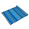 Ψάθα Παραλίας Ρολό Μονή Πλαστική Μπλε Σιέλ Ριγέ 180x72 cm