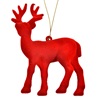 Χριστουγεννιάτικο Στολίδι Δέντρου Τάρανδος Κόκκινο Glitter 13 cm