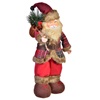 Χριστουγεννιάτικη Αληθοφανής Φιγούρα Άγιος Βασίλης Καρό Σακάκι 35 cm