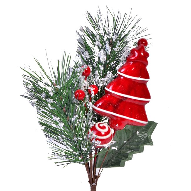 Χριστουγεννιάτικο Κλαδί Έλατο Χιόνι Δέντρο 20 cm