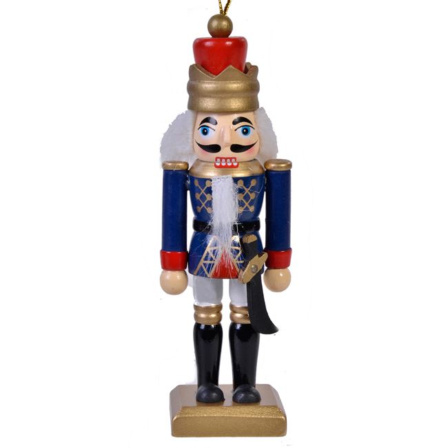 Χριστουγεννιάτικο Διακοσμητικό Κρεμαστό Ξύλινος Στρατιώτης Μπλε Στολή 13 cm