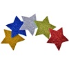 Χριστουγεννιάτικο Αξεσουάρ Χειροτεχνίας Αστέρια Χρωματιστά Glitter 5x5 cm - 20 τμχ.