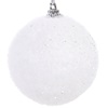 Σετ Χριστουγεννιάτικες Μπάλες Λευκές Ιριδίζουσες 7 cm - 6 τμχ.