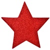 Χριστουγεννιάτικο Αυτοκόλλητο Διακοσμητικό 3D Αστέρι Κόκκινο Glitter 17x17cm