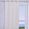 Κουρτίνα Διακοσμητική με Κρίκους Εκρού Ρίγα 140x250 cm