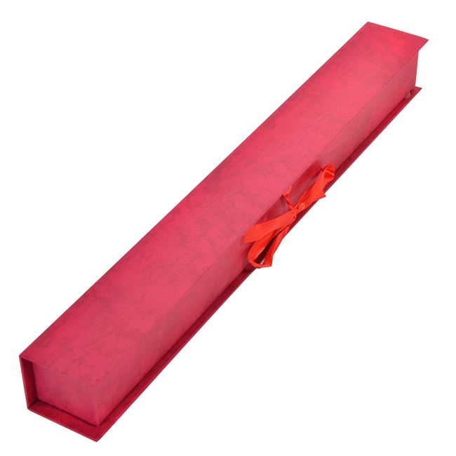 Κασετίνα Πασχαλινής Λαμπάδας Χάρτινη Κόκκινη Κορδέλα 40 cm